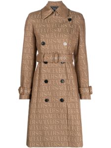 Versace trench Versace Allover en jacquard - Marron