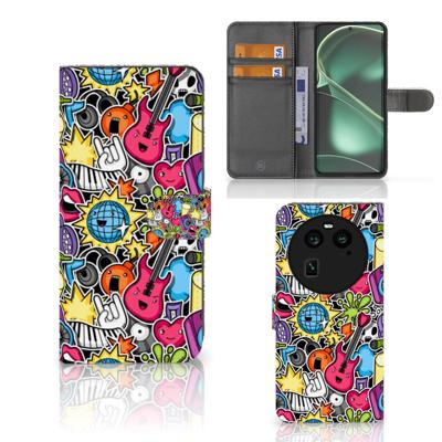 OPPO Find X6 | Wallet Case | met Pasjes | Punk Rock