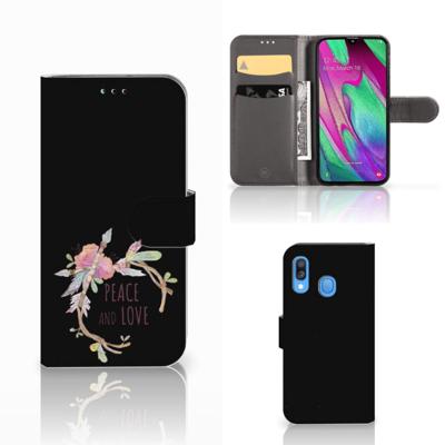 Samsung Galaxy A40 Leuk Hoesje Boho Text Samsung Galaxy A40 Leuk Hoesje Boho Text