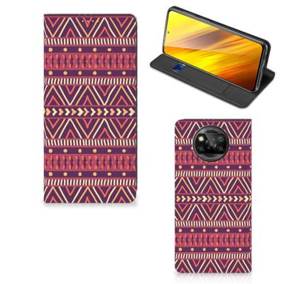 Xiaomi Poco X3 Pro | Poco X3 | Hoesje met Magneet | Aztec Paars