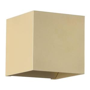 Searchlight Wall Wandlamp Vierkant - H 9,7 cm - Goud