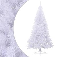 VidaXL Kunstkerstboom met standaard half 240 cm pvc groen