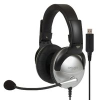 Koss SB45 USB Headset Bedraad Hoofdband Kantoor/callcenter Zwart, Zilver