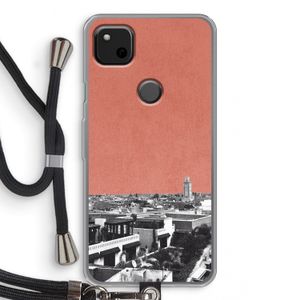 Marrakech Skyline : Pixel 4a Transparant Hoesje met koord
