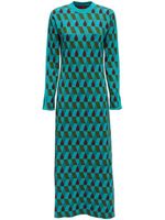 La DoubleJ robe longue Leisure en jacquard - Bleu