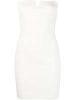 Federica Tosi robe-bustier à coupe courte - Blanc