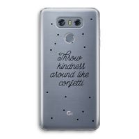 Confetti: LG G6 Transparant Hoesje Confetti: LG G6 Transparant Hoesje