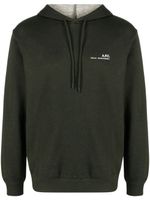 A.P.C. hoodie à lien de resserrage - Vert