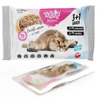 TUF TUF 2x with chicken, 2x with liver - nat kattenvoer - 4x100g