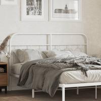 Hoofdbord 140 cm metaal wit - thumbnail