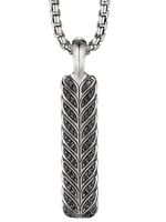 David Yurman pendentif en argent sterling à diamants