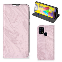 Samsung Galaxy M31 Standcase Marble Pink - Origineel Cadeau Vriendin