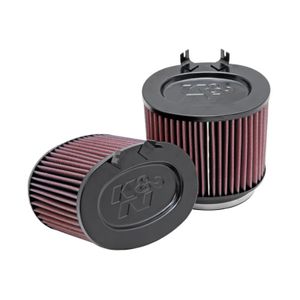 K&N vervangingsfilter passend voor Porsche Carrera 911 3.6/3.8L, 2009-2012 (2 stuks) (E-1999) E1999