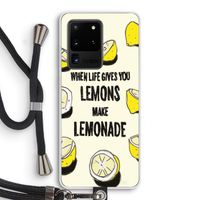 Lemonade: Samsung Galaxy S20 Ultra Transparant Hoesje met koord