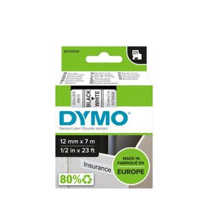 DYMO 45013 Labeltape Polyester Tapekleur: Wit Tekstkleur: Zwart 12 mm 7 m