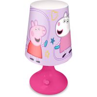 Peppa Pig tafellamp/bureaulamp/nachtlamp voor kinderen - kunststof - 18 x 9 cm - Nachtlampjes