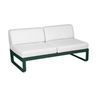 Fermob Bellevie 2-zitsmodule loungebank Cedar Green - Off-White