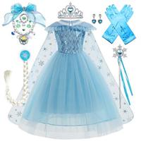 Frozen Sprookje Prinses Elsa Bloemenmeisje jurk Thema feestkostuum Tule jurken Voor meisjes Film cosplay Cosplay Halloween Halloween Carnaval Maskerade Bruiloft Bruiloft gast Lightinthebox