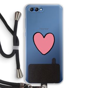 Hartje: Honor 10 Transparant Hoesje met koord