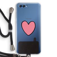 Hartje: Honor 10 Transparant Hoesje met koord