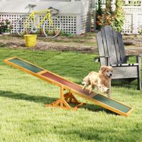 Houten Honden Agility Wip Honden Oefen- & Speelset Buiten Loop Speelgoed Klimplatform Geel