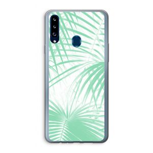 Palmbladeren: Samsung Galaxy A20s Transparant Hoesje