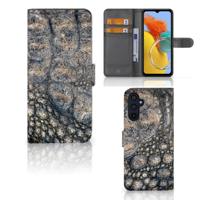 Samsung Galaxy M14 | Telefoonhoesje | Met pasjeshouder | Krokodillenprint