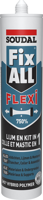 Soudal Fix ALL Flexi | Lijm- en voegkit | 125 ml - 131095