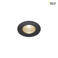 SLV Ronde inbouwspot Patta 8cm - 7,3w - 1800-3000K zwart 1002098