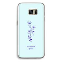 Bloom with grace: Samsung Galaxy S7 Edge Transparant Hoesje