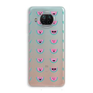 Smiley watermeloenprint: Xiaomi Mi 10T Lite 5G Transparant Hoesje