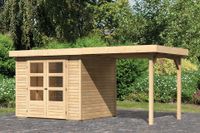 Woodfeeling | Tuinhuis Askola 3 met Overkapping 2,4 | Onbehandeld - thumbnail