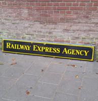 Railway Express Agency Emaille Bord - 180 x 30cm - Origineel