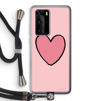Hartje: Huawei P40 Pro Transparant Hoesje met koord