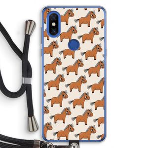 Pony: Xiaomi Mi Mix 3 Transparant Hoesje met koord