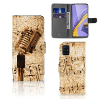 Samsung Galaxy A51 Telefoonhoesje met foto Bladmuziek - thumbnail