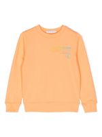 Calvin Klein Kids sweat en coton à logo imprimé - Orange