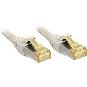 LINDY 47261 RJ45 Netwerkkabel, patchkabel CAT 6a (losse kabel CAT 7) S/FTP 0.50 m Grijs Snagless 1 stuk(s)