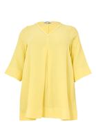 Yoek Tuniek Swing met plooi | Geel | Maat 58/60