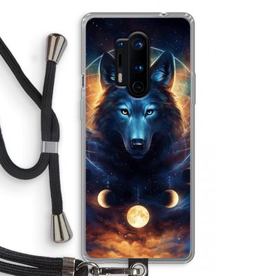 Wolf Dreamcatcher: OnePlus 8 Pro Transparant Hoesje met koord