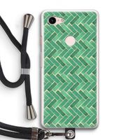 Moroccan tiles 2: Pixel 3 Transparant Hoesje met koord