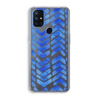 Blauwe pijlen: OnePlus Nord N10 5G Transparant Hoesje