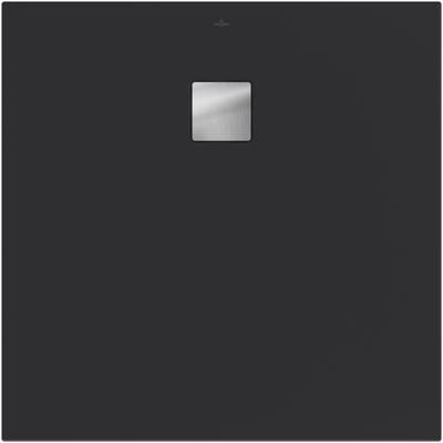 Villeroy & Boch Excello douchevloer - 100x100cm - polyurethaan/acryl Anthracite uda1010exc1v-1s