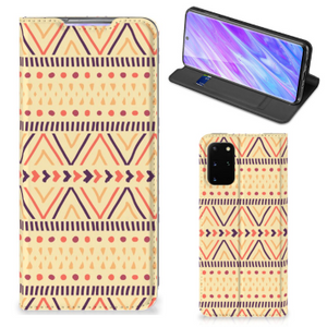 Samsung Galaxy S20 Plus Hoesje met Magneet Aztec Yellow