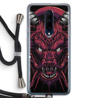 Hell Hound and Serpents: OnePlus 7 Pro Transparant Hoesje met koord
