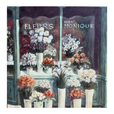 Canvas Schilderij Fleurs Chez Monique