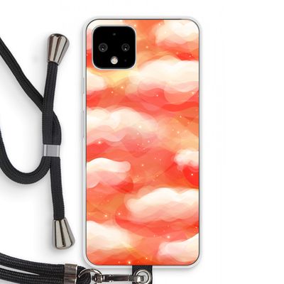 Lichte Wolken: Pixel 4 Transparant Hoesje met koord