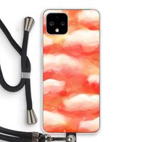 Lichte Wolken: Pixel 4 Transparant Hoesje met koord