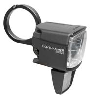 Koplamp Trelock LS 930 Lighthammer 130 lux voor E-bike incl. stuur adapter - zwart