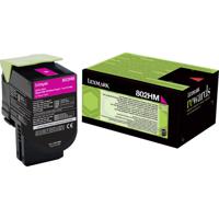 Lexmark Toner 802HM CX410 CX510 Origineel Magenta 3000 bladzijden 80C2HM0 - thumbnail